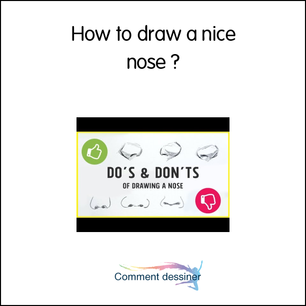How to draw a nice nose